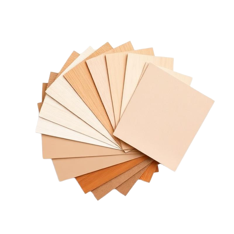 Abanico de muestras de color y textura para clósets
