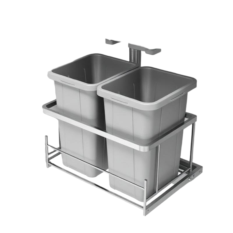 Sistema extraíble de botes de basura para bajo fregadero