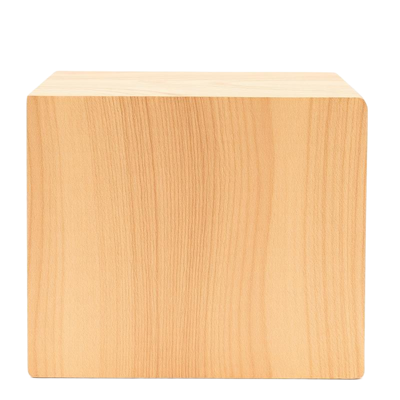 Bloque de madera maciza con veta natural
