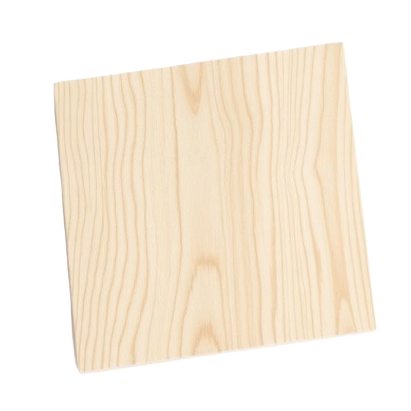 Muestra de tablero de plywood con vetas naturales