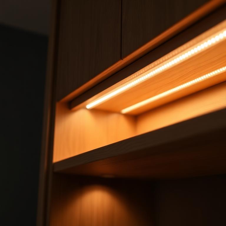 Iluminación LED integrada en mobiliario