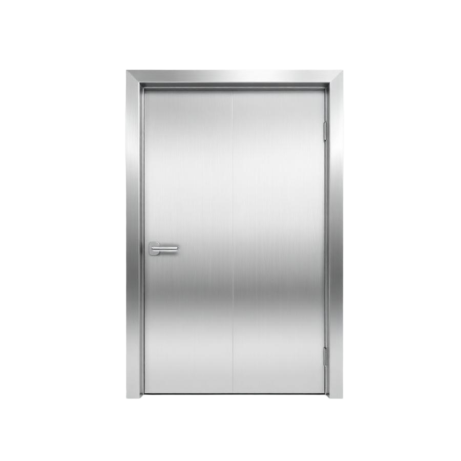 Puerta fabricada en acero inoxidable